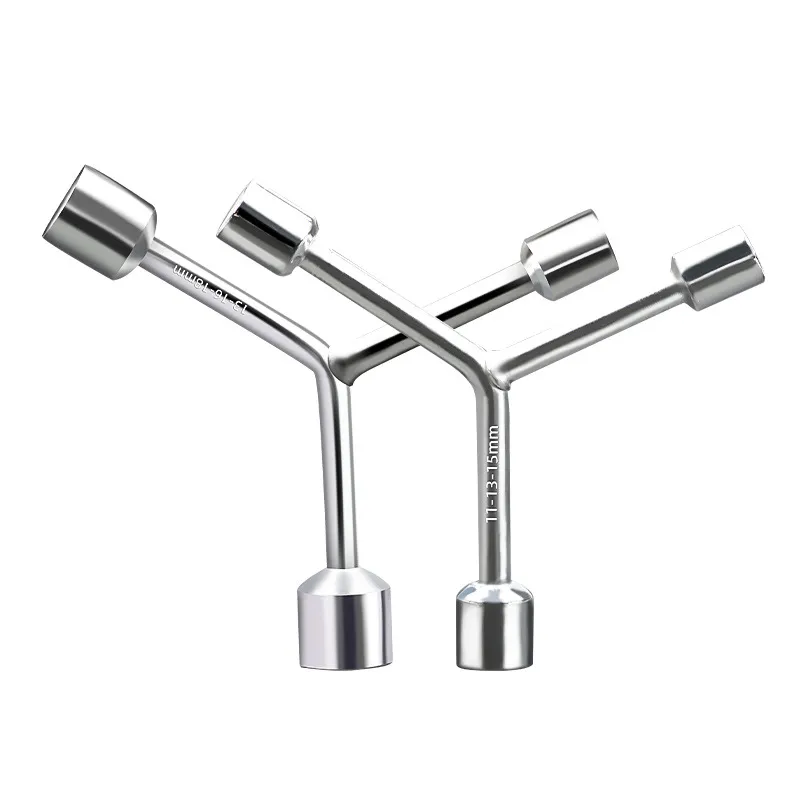 Y-Shaped 3-Way Socket Wrench – Heavy Duty Triple Lug Nut Wrench for Tire Changing, Automotive Repair & Emergency Roadside Tool